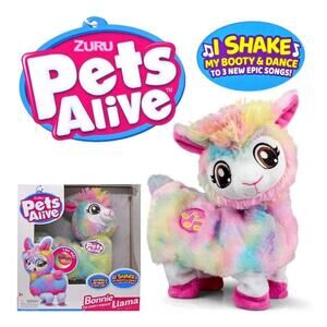 NEW Pets Alive Rainbow Bonnie The Booty Shakin Llama Dancing Robotic Toy by ZURU